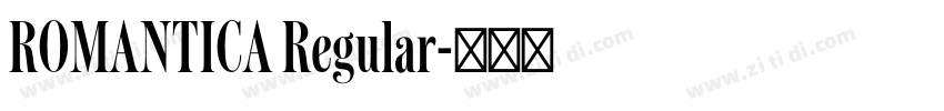 ROMANTICA Regular字体转换